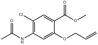 Methyl 4-acetamido-2-(allyloxy)-5-chlorobenzoate Struktur