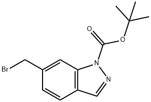 tert-Butyl 6-(bromomethyl)-1H-indazole-1-carboxylate Struktur