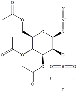 beta-D-Mannopyranosyl azide 3,4,6-triacetate 2-(1,1,1-trifluoromethanesulfonate) Struktur