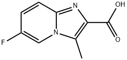 6-Fluoro-3-methylimidazo[1,2-a]pyridine-2-carboxylic acid Struktur