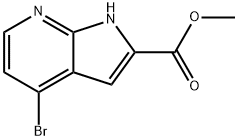 Methyl 4-bromo-1H-pyrrolo[2,3-b]pyridine-2-carboxylate Struktur