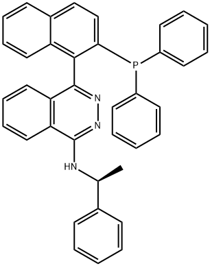 (R)-(+)-4-[2-(Diphenylphosphino)-1-naphthalenyl]-N-[(S)-1-phenylethyl]-1-phthalazinamine Struktur