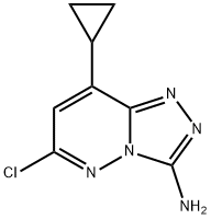 6-Chloro-8-cyclopropyl-[1,2,4]triazolo[4,3-b]pyridazin-3-amine Struktur