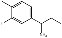 1-(3-FLUORO-4-METHYLPHENYL)PROPAN-1-AMINE Struktur