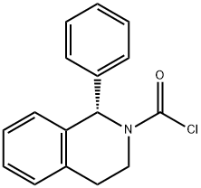 (s)-1-phenyl-1,2,3,4-tetrahydroisoquino-linecarbonylchloride Struktur