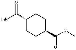 (1R,4R)-METHYL 4-CARBAMOYLCYCLOHEXANECARBOXYLATE Struktur