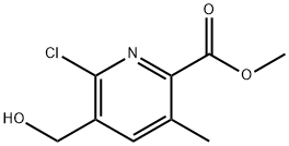 Methyl 6-chloro-5-(hydroxymethyl)-3-methylpicolinate Struktur