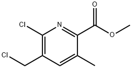 Methyl 6-chloro-5-(chloromethyl)-3-methylpicolinate Struktur