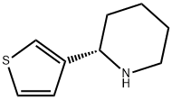 3-((2S)-2-PIPERIDYL)THIOPHENE Struktur