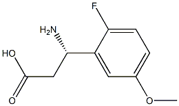 (3S)-3-AMINO-3-(2-FLUORO-5-METHOXYPHENYL)PROPANOIC ACID Struktur