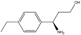 (3R)-3-AMINO-3-(4-ETHYLPHENYL)PROPAN-1-OL Struktur