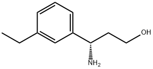 (3S)-3-AMINO-3-(4-ETHYLPHENYL)PROPAN-1-OL Structure