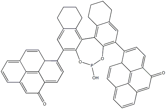 (11bＲ)-8,9,10,11,12,13,14,15-オクタヒドロ-4-ヒドロキシ-2,6-ジ-1-ピレニル-4-オキシド-ジナフト[2,1-ｄ:1′,2′-ｆ][1,3,2]ジオキサホスフェピン 化學構造式