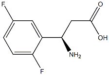 (3R)-3-AMINO-3-(2,5-DIFLUOROPHENYL)PROPANOIC ACID Struktur