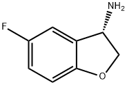 (3S)-5-FLUORO-2,3-DIHYDRO-1-BENZOFURAN-3-AMINE Struktur