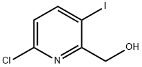 (6-Chloro-3-iodo-pyridin-2-yl)-methanol Struktur