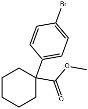 methyl 1-(4-bromophenyl)cyclohexane-1-carboxylate Struktur