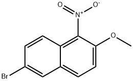 6-Bromo-2-methoxy-1-nitronaphthalene Struktur