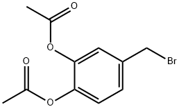 4-(Bromomethyl)-1,2-phenylene diacetate Struktur