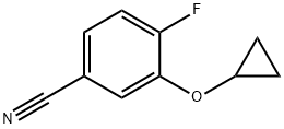 3-cyclopropoxy-4-fluorobenzonitrile Struktur