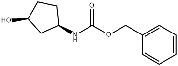 Cis-Benzyl (3-Hydroxycyclopentyl)Carbamate Struktur