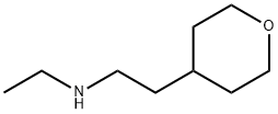 N-ethyl-2-(tetrahydro-2H-pyran-4-yl)ethanamine Struktur