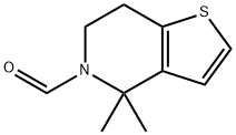 4,4-Dimethyl-6,7-dihydrothieno[3,2-c]pyridine-5(4H)-carbaldehyde Struktur