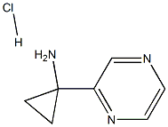 1-(Pyrazin-2-yl)cyclopropanamine hydrochloride Struktur