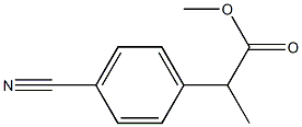 Methyl 2-(4-cyanophenyl)propanoate Struktur