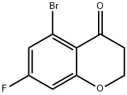 5-BROMO-7-FLUOROCHROMAN-4-ONE Struktur