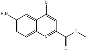 6-Amino-4-chloro-quinoline-2-carboxylic acid methyl ester Struktur