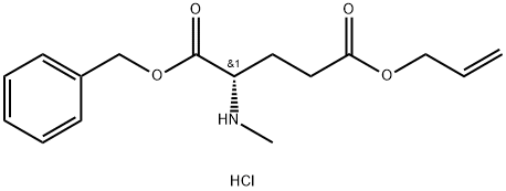 (S)-5-allyl 1-benzyl 2-(methylamino)pentanedioatehydrochloride Struktur