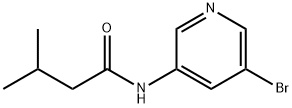 N-(5-bromopyridin-3-yl)-3-methylbutanamide Struktur