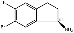 (1R)-6-BROMO-5-FLUOROINDANYLAMINE Struktur