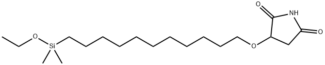 11-(succinimidyloxy)undecyldimethylethoxysilane Struktur