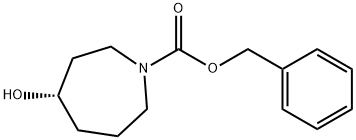 (S)-benzyl 4-hydroxyazepane-1-carboxylate Struktur