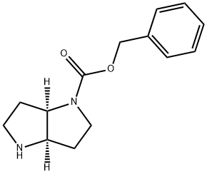 (3aR,6aR)-Benzyl hexahydropyrrolo[3,2-b]pyrrole-1(2H)-carboxylate Struktur