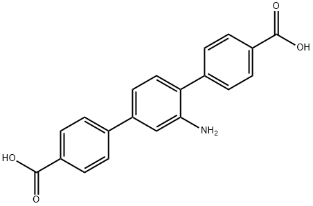 2′-氨基- [ 1,1′: 4′,1″-三聯(lián)苯基] - 4,4″-二羧酸, 1312703-28-8, 結構式