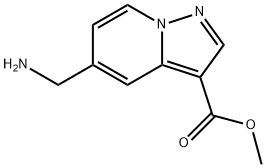 METHYL 5-(AMINOMETHYL)PYRAZOLO[1,5-A]PYRIDINE-3-CARBOXYLATE Structure