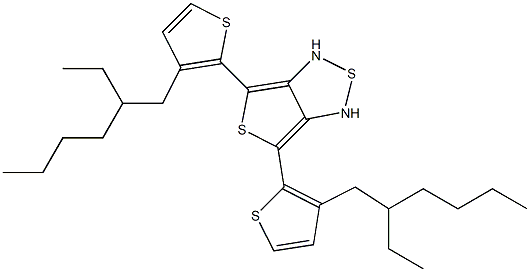 4,6-bis(3'-(2-ethylhexyl)thien-2'-yl)thieno[3,4-c][1,2,5]thiadiazole Struktur