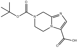 7-(Tert-Butoxycarbonyl)-5,6,7,8-Tetrahydroimidazo[1,2-A]Pyrazine-3-Carboxylic Acid Struktur