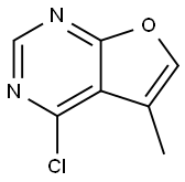 4-Chloro-5-methylfuro[2,3-d]pyrimidine Struktur