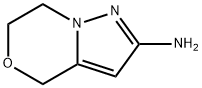 6,7-dihydro-4H-pyrazolo[5,1-c][1,4]oxazin-2-amine Struktur