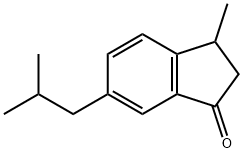 6-isobutyl-3-methyl-2,3-dihydro-1H-inden-1-one Struktur