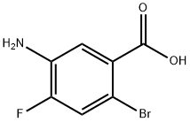 5-Amino-2-bromo-4-fluoro-benzoic acid Struktur