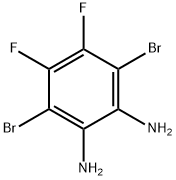 3,6-dibromo-4,5-difluoro-1,2-phenylenediamine Struktur