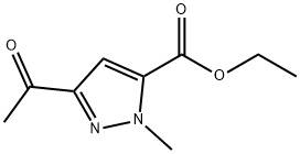 ethyl 3-acetyl-1-methyl-1H-pyrazole-5-carboxylate Struktur