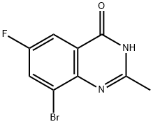 8-Bromo-6-fluoro-2-methylquinazolin-4(3H)-one Struktur