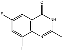 6-Fluoro-8-iodo-2-methylquinazolin-4(3H)-one Struktur