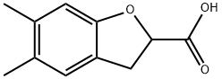 5,6-Dimethyl-2,3-dihydrobenzofuran-2-carboxylic acid Struktur